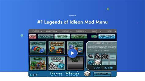 In this video, I. . Legends of idleon mod menu